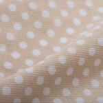 pique polka dots brown