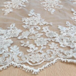Hand beaded lace
