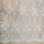 Lace with cotton embroidery - Image 3