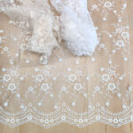 Lace with cotton embroidery - Image 2