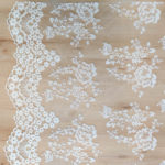 Cotton lace with embroidery - Image 2