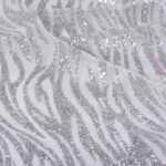 Τούλι με ασημί Γκλίτερ