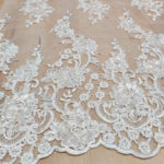 Corded lace with sequins