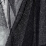 Silicone tulle W300 black