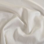 Satin crepe de chine tyoe elastic off white