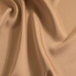 Satin crepe de chine tyoe elastic  caramel
