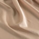 Satin crepe de chine tyoe elastic nude