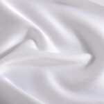 Crepe satin elastic white