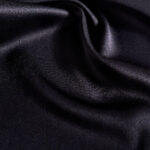 Crepe satin elastic Black
