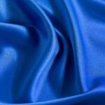 Crepe satin elastic Blue royal