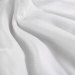 Satin muslin Similar silk white