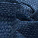 Rhombus Cotton Fabric navy blue