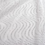 Mesh with silver glitter