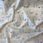Cotton fabric Deer