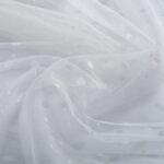 Mesh polka dots off white