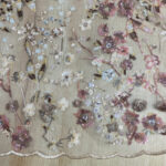 Embroided lace pink - Image 2