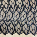 Black embroidered lace