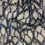 Black embroidered lace - Image 2