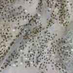 Embroided lace with leaves - Image 2