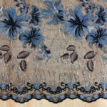 Black lace with silver thread - Image 5