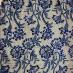 Blue lace with gold thread - Image 4