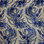 Embroided lace with sequins - Image 4