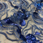 Embroided lace with sequins - Image 2