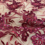 Cording lace bordeaux