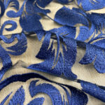 Lace blue with leaves