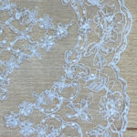 Embroided triming wide off white - Image 4