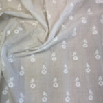 Cotton broderi white - Image 4