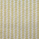 Cotton fabric with sketches yellow - Image 2