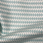 Cotton fabric with sketches mint