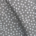 Cotton fabric with sketches grey