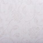 Mesh with glitter flowers off white - Image 2