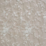 Lace with silver thread