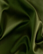 Satin crepe de chine tyoe elastic olive