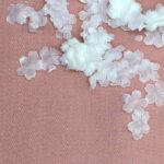 Motif flower organdine off white 1.5 cm