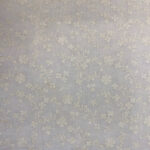 Cotton fabric flowers off white