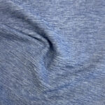 Waffle linen fabric blue