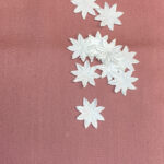 Motif flower satin 3cm white