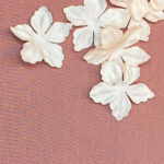 Motif flower organdine pink 4cm