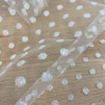 Mesh with glitter off white - Image 2