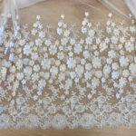 3d lace with flowers