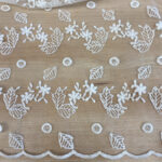 Lace with flowers off white