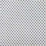 Polycotton shirt type fabric with dotts blue