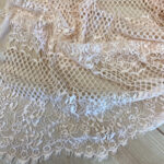 See through lace boho salmon