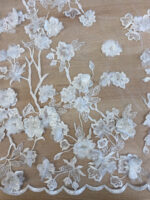3d lace with flowers