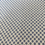 Cotton fabric white-ciel