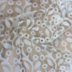 Lace leaves polka dotts white - Image 2